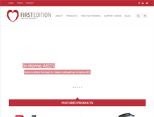 Tablet Screenshot of firsteditionfirstaid.ca